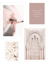Beige Ensemble Poster Seti